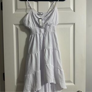 NWT Discreet white summer flowy dress - juniors size XL